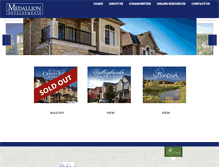 Tablet Screenshot of medalliondevelopments.com